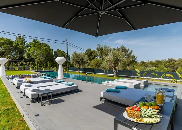 빌라 Chania Lux With Heated Pool