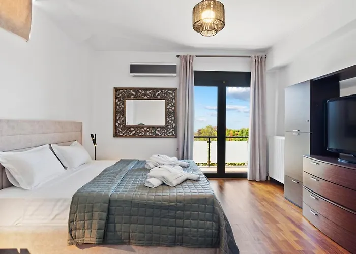 ヴィラ Chania Lux With Heated Pool *