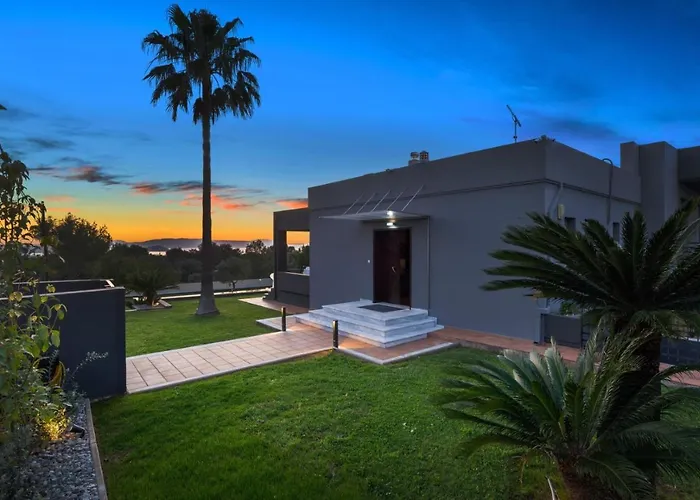 Chania Lux With Heated Pool ヴィラ *