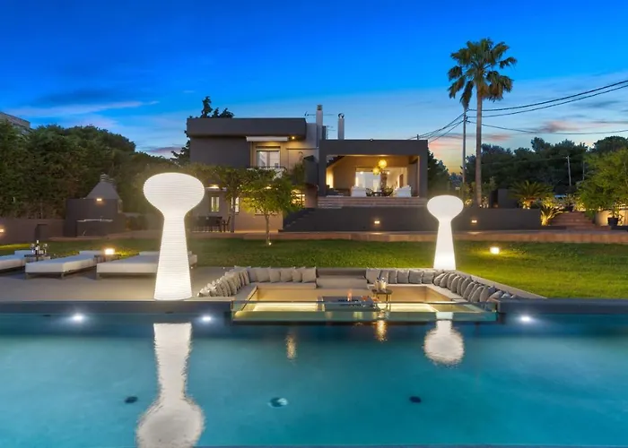 Chania Lux With Heated Pool ヴィラ